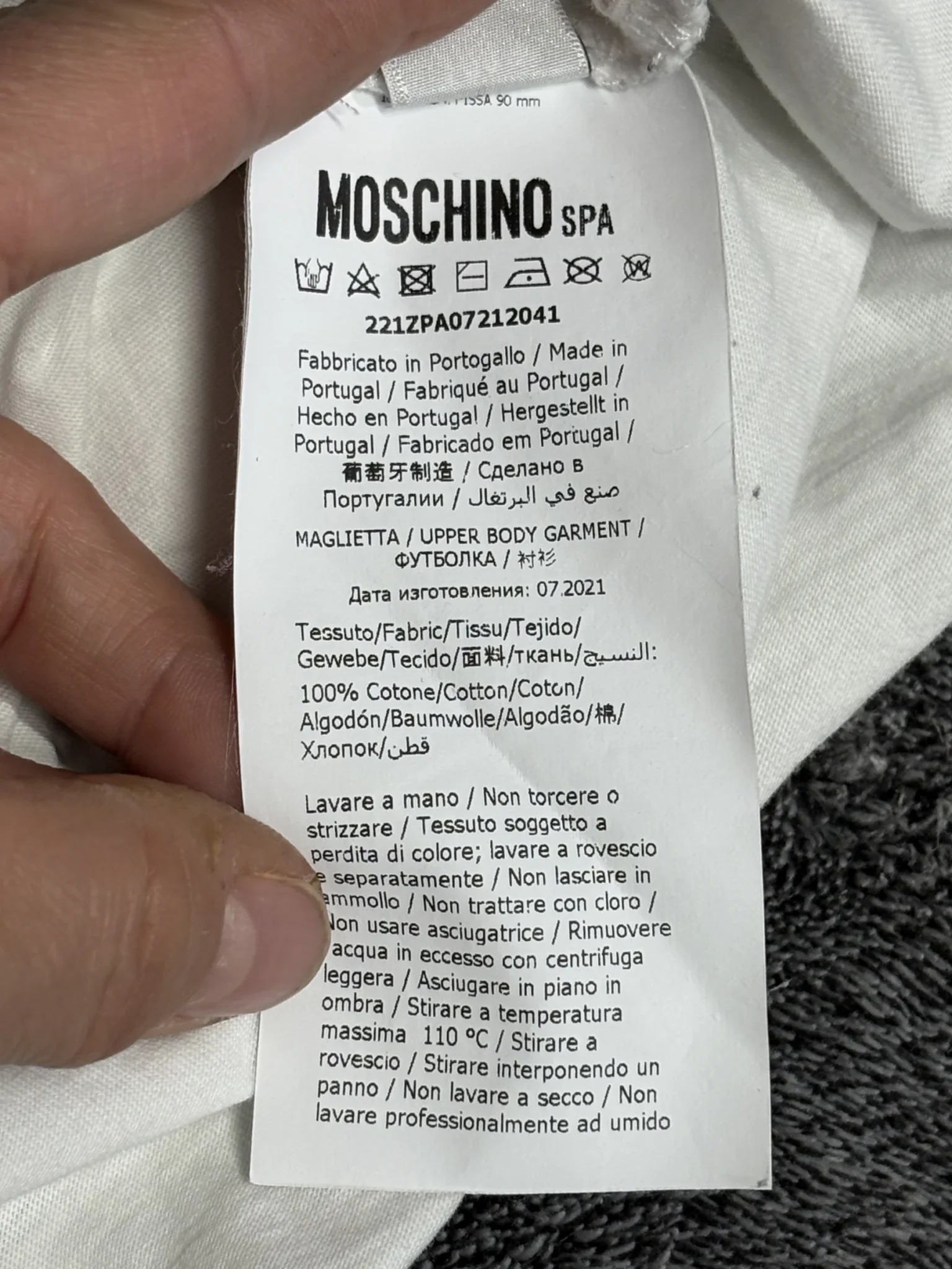 Image for T-shirt Moschino Couture ! Original - Blanc - Taille Xl