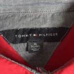 Thumbnail for Chemisier rouge Tommy Hilfiger - Manches ajustables - Taille XL
