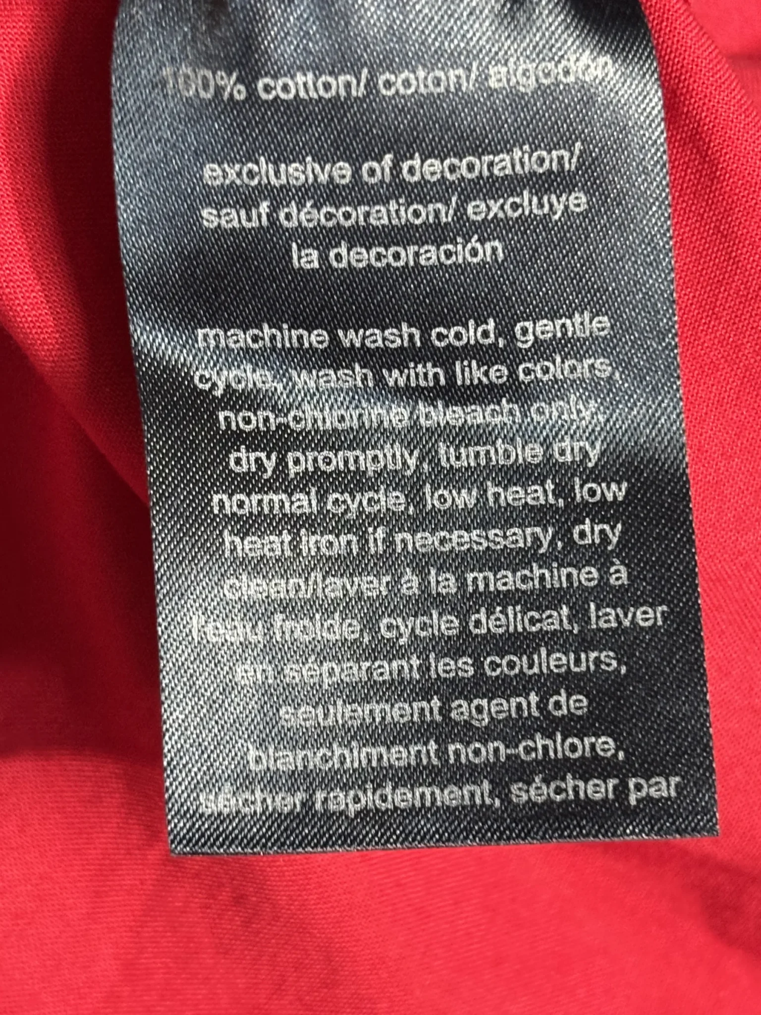 Image for Chemisier rouge Tommy Hilfiger - Manches ajustables - Taille XL
