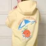 Featured thumbnail for Hoodie WOMANCE jaune - out of office