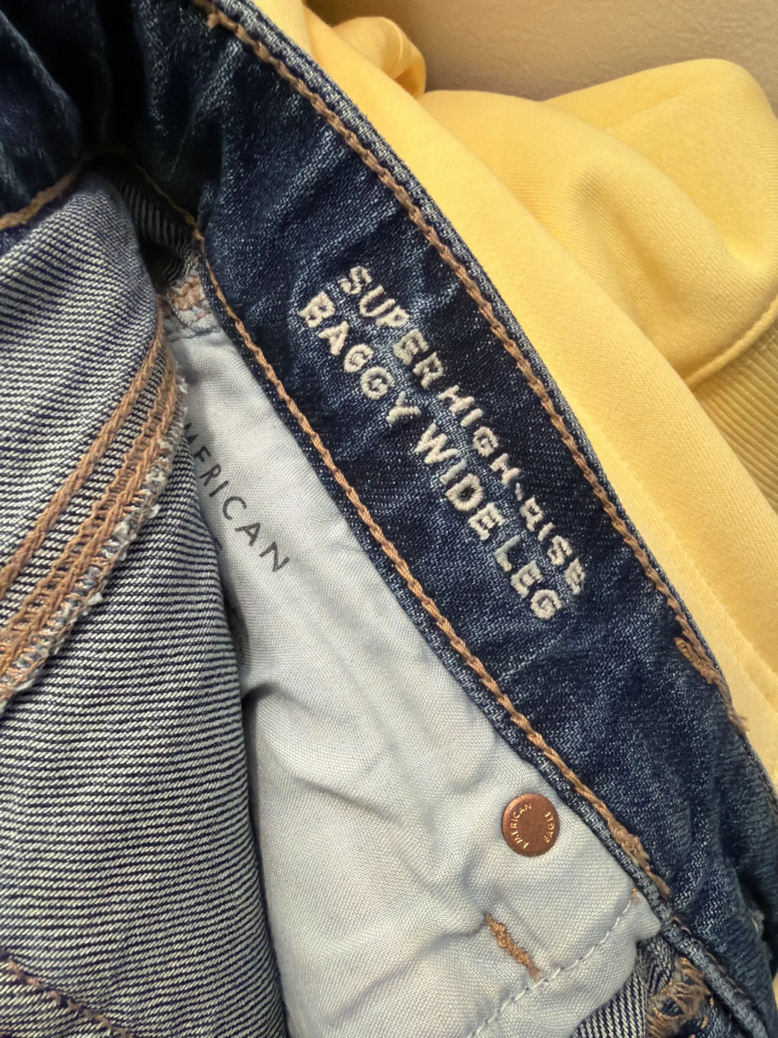 Image for Jeans American eagle baggy legs taille haute