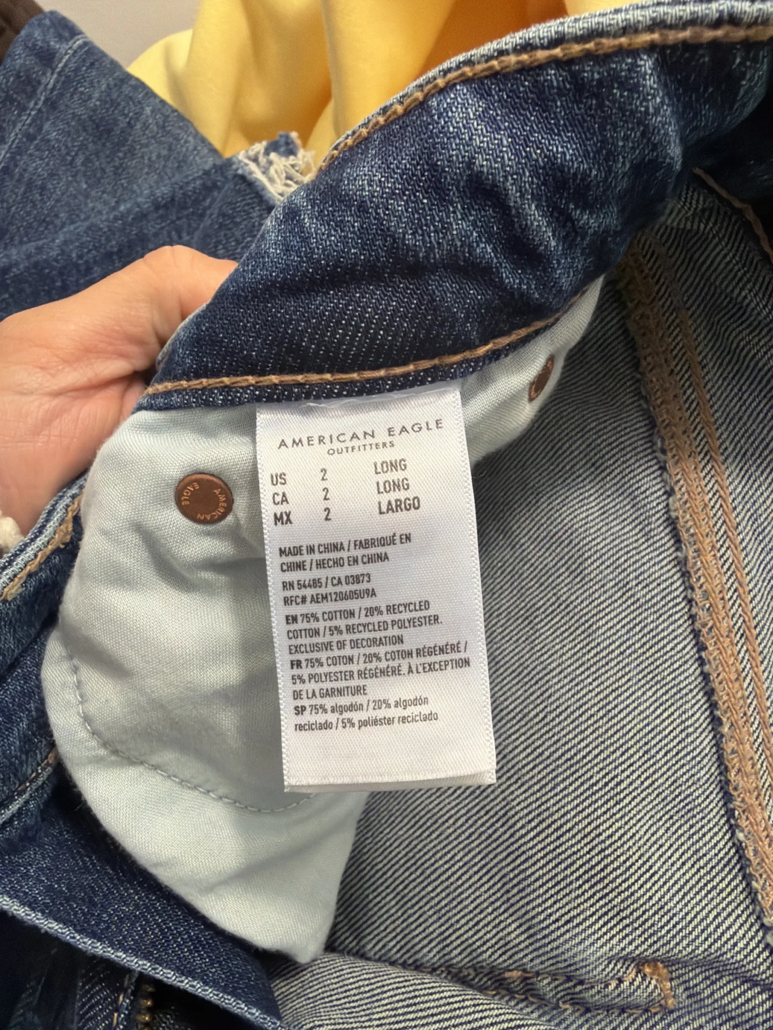 Image for Jeans American eagle baggy legs taille haute