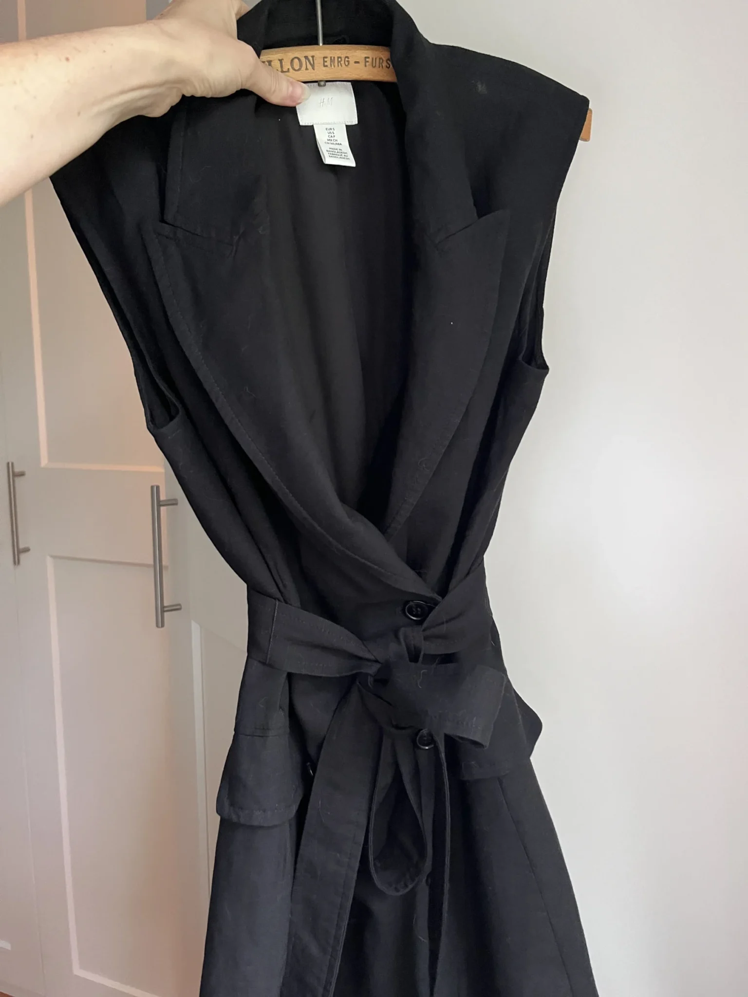 Image for Robe trench sans manches avec lin
