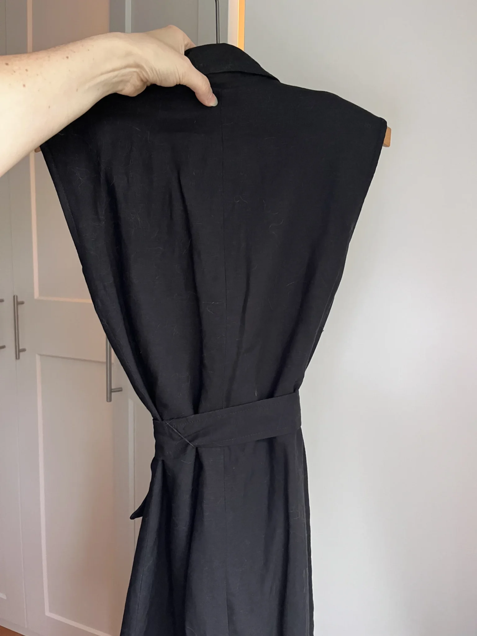 Image for Robe trench sans manches avec lin