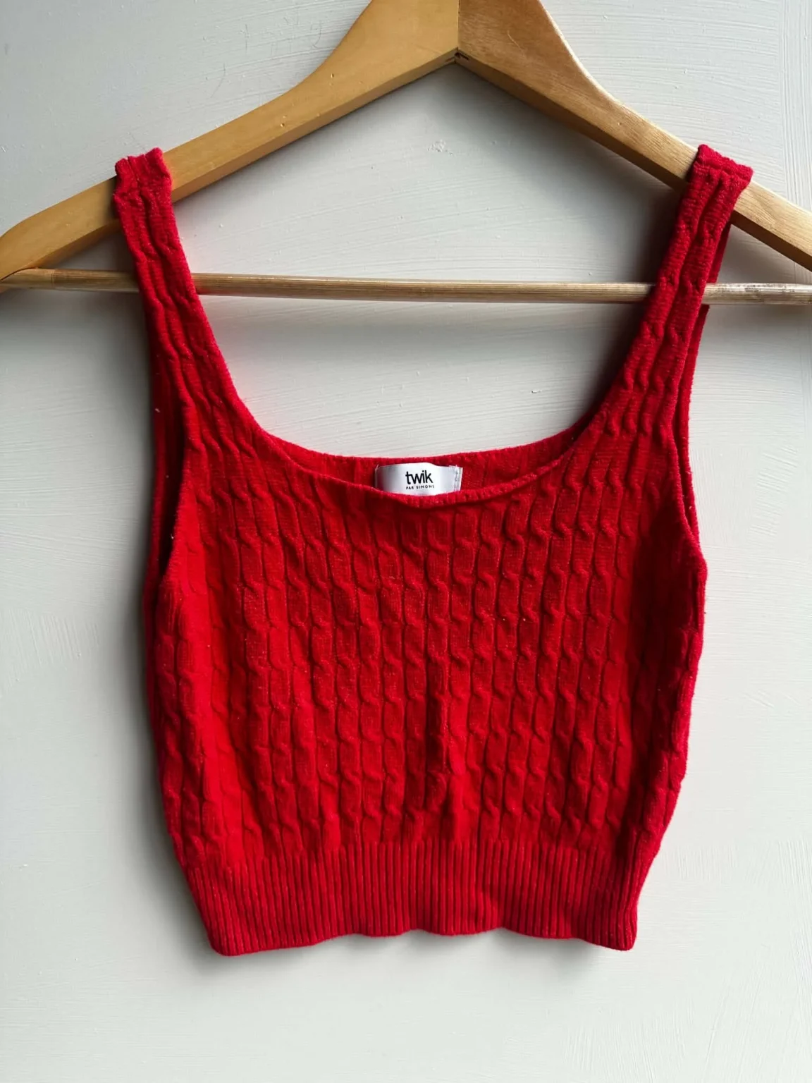 Image for Camisole en tricot rouge - onesize ( Made in Italy)