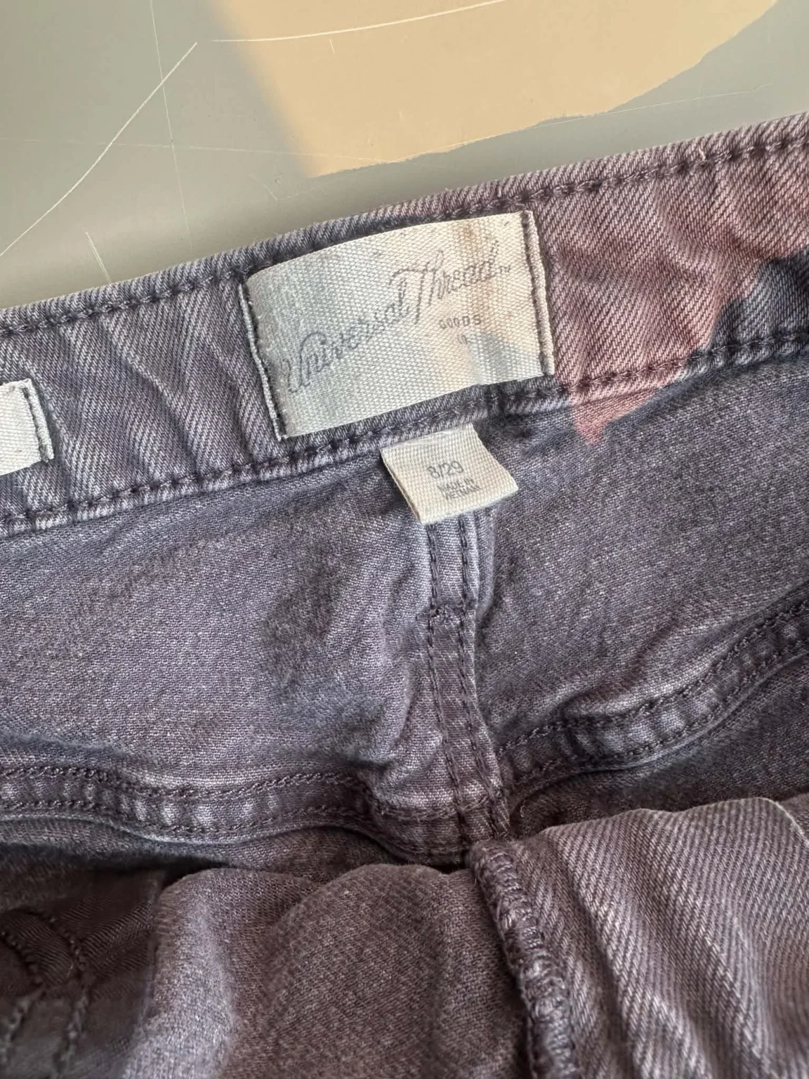 Image for Short en jean noir délavé