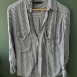 Thumbnail for Chemise à rayures Zara bleu & blanc