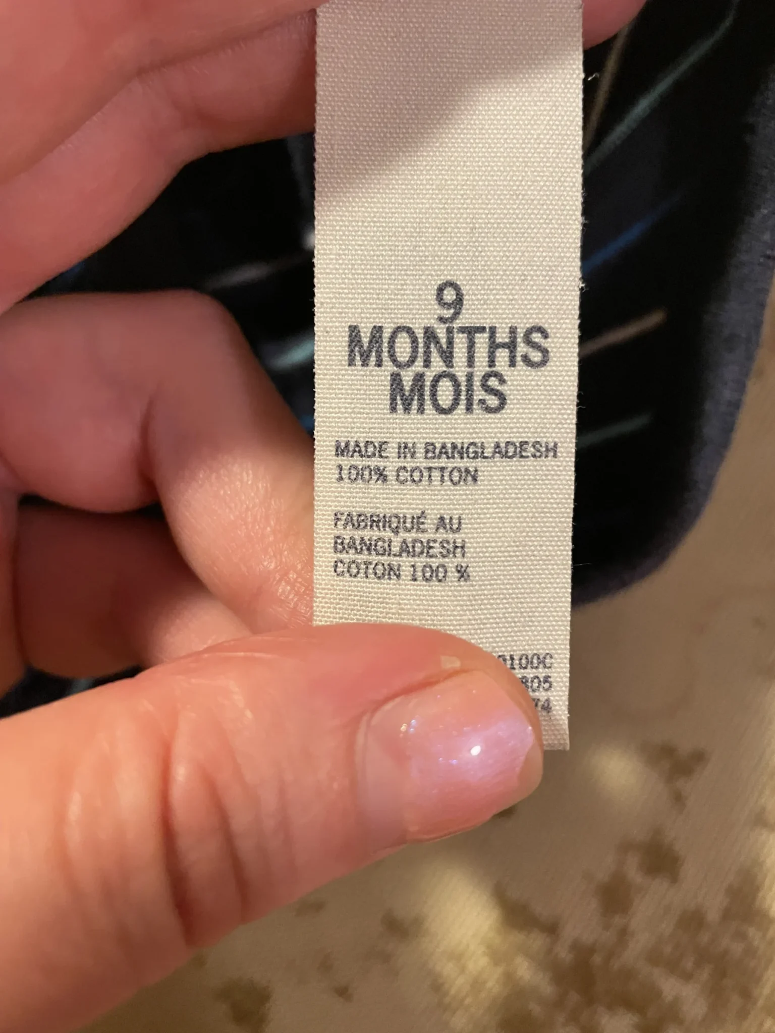 Image for Cache couche bébé unisexe petit 9 mois