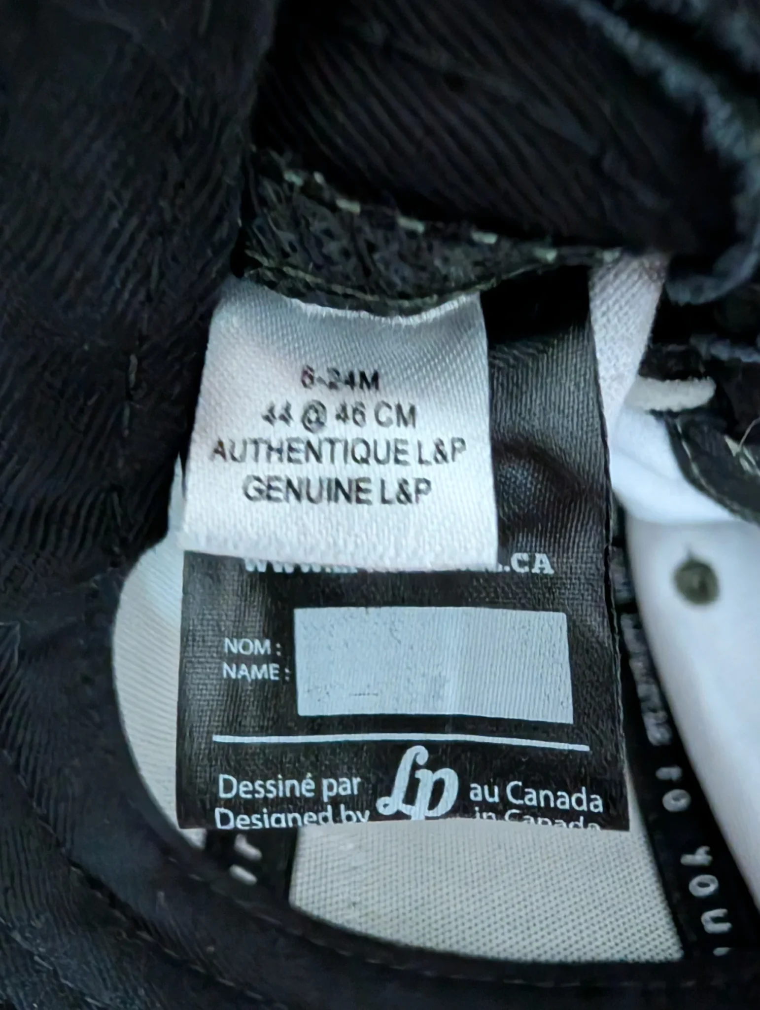 Image for Casquette L and P ;  6-24 mois