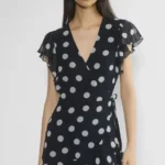Thumbnail for ♥️Robe marine à pois blanc WILFRED