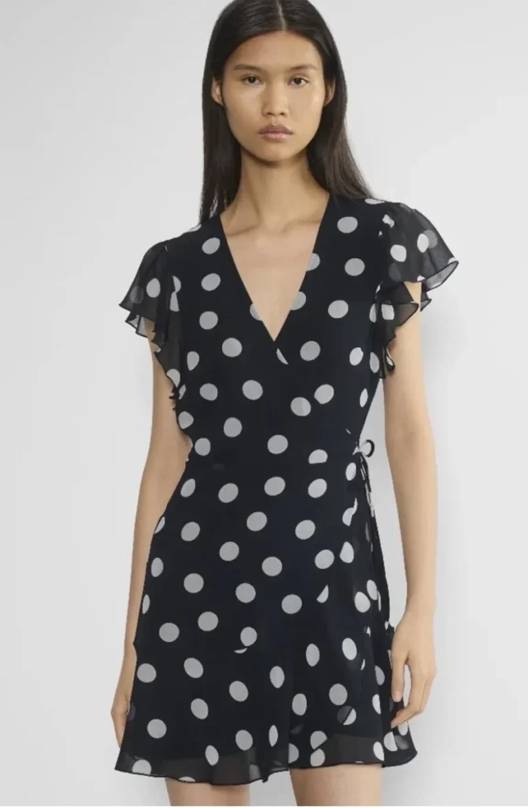 Image for ♥️Robe marine à pois blanc WILFRED