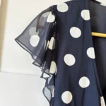 Thumbnail for ♥️Robe marine à pois blanc WILFRED
