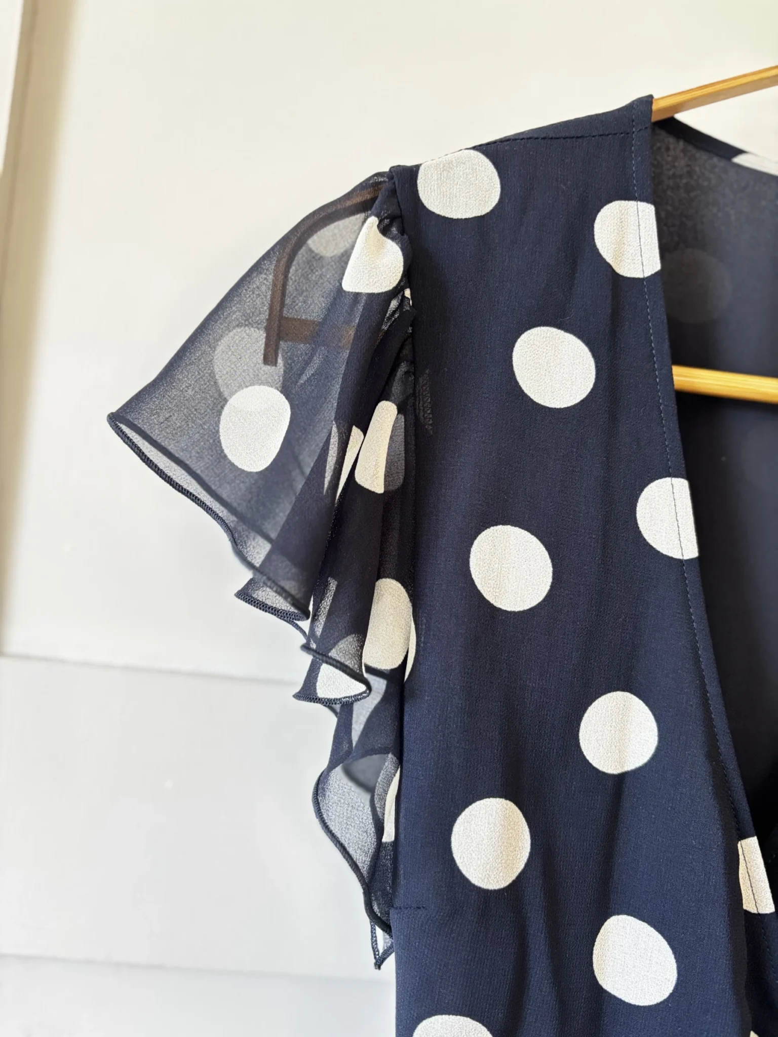 Image for ♥️Robe marine à pois blanc WILFRED