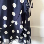 Thumbnail for ♥️Robe marine à pois blanc WILFRED