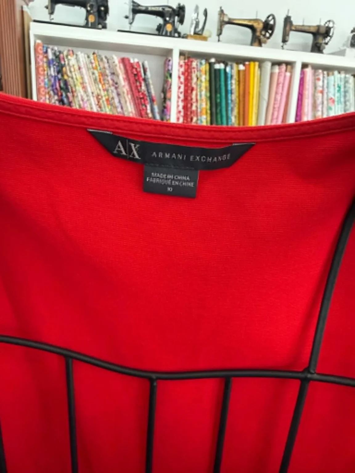 Image for Robe rouge vif sans manches de Armani/Exchange