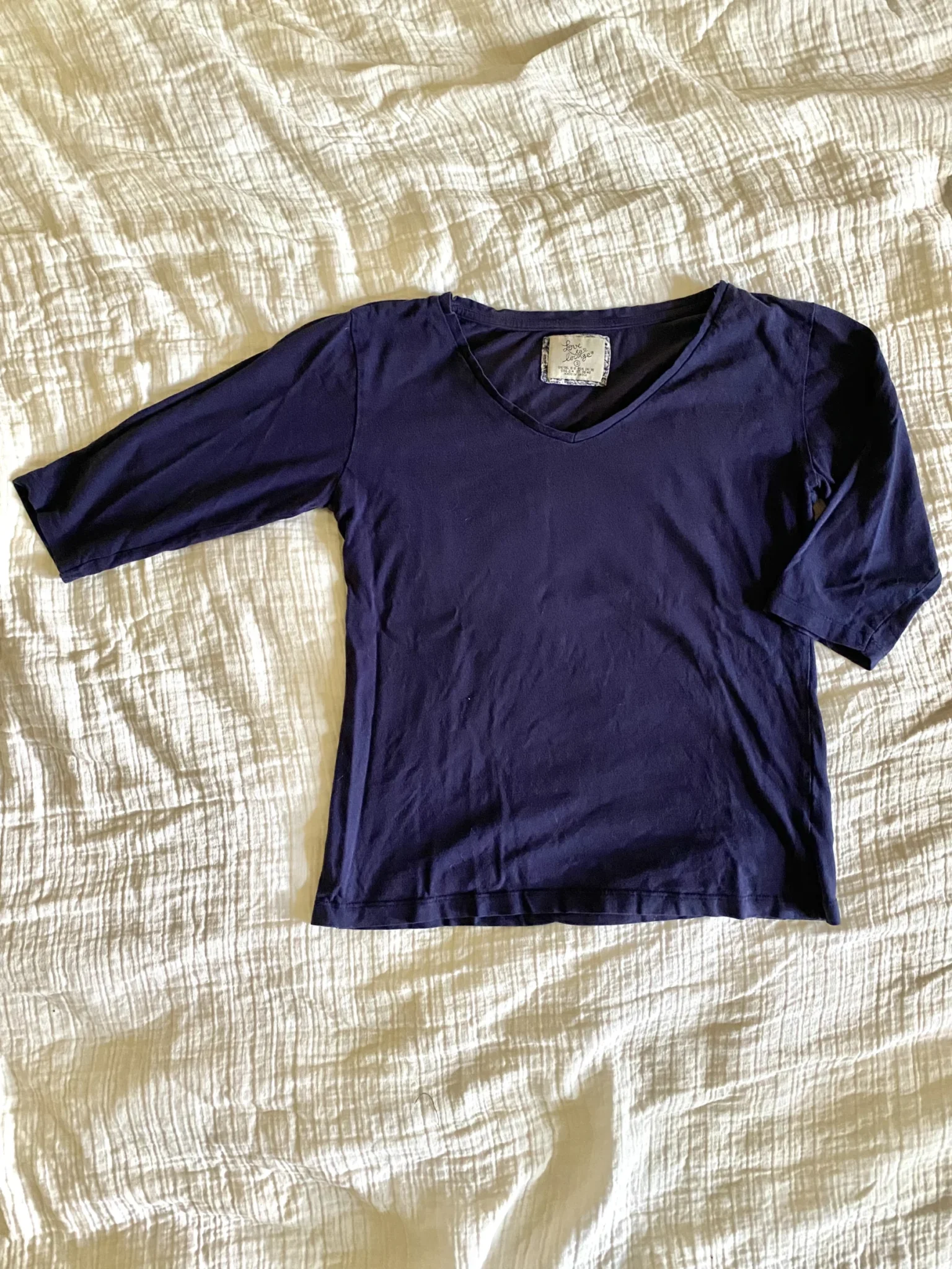 Featured image for Haut de pyjama léger bleu