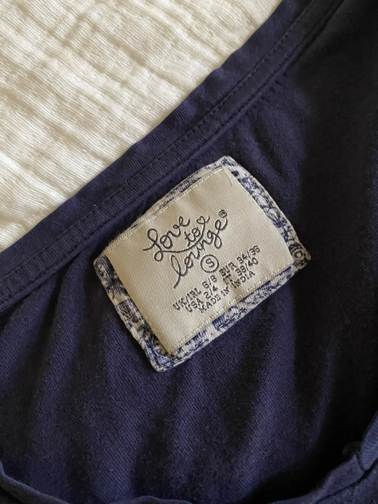 Image for Haut de pyjama léger bleu