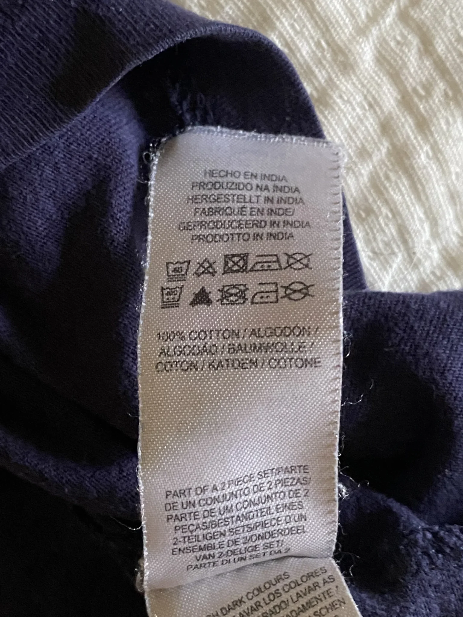 Image for Haut de pyjama léger bleu