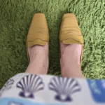 Thumbnail for Flâneurs (loafers) en cuir de luxe modèle «Toledo» par Maguire, moutarde