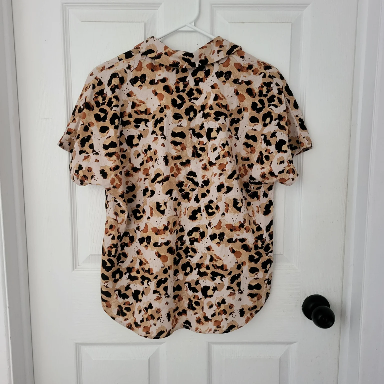 Image for Chemise léopard Ève Lavoie en mélange de lin