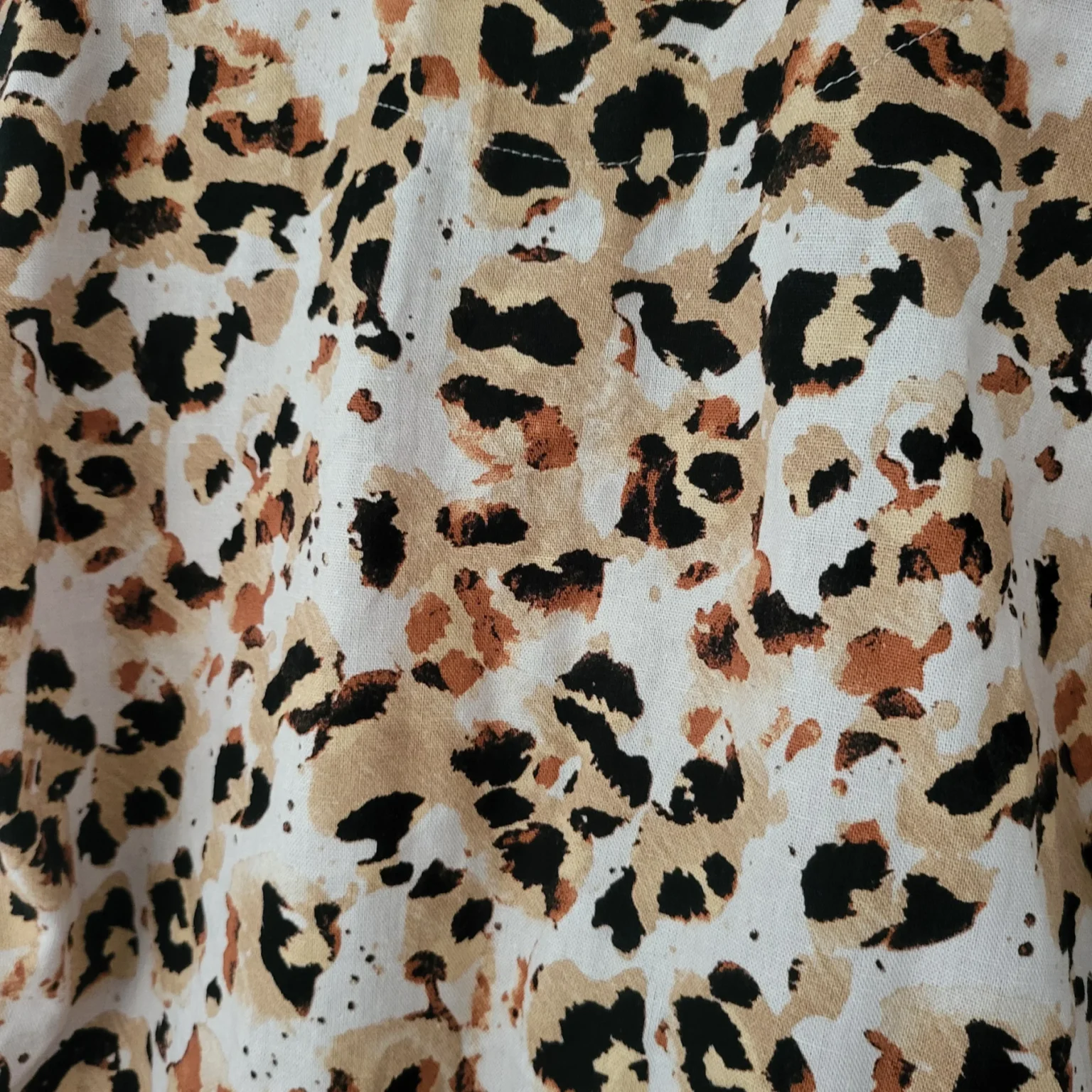 Image for Chemise léopard Ève Lavoie en mélange de lin