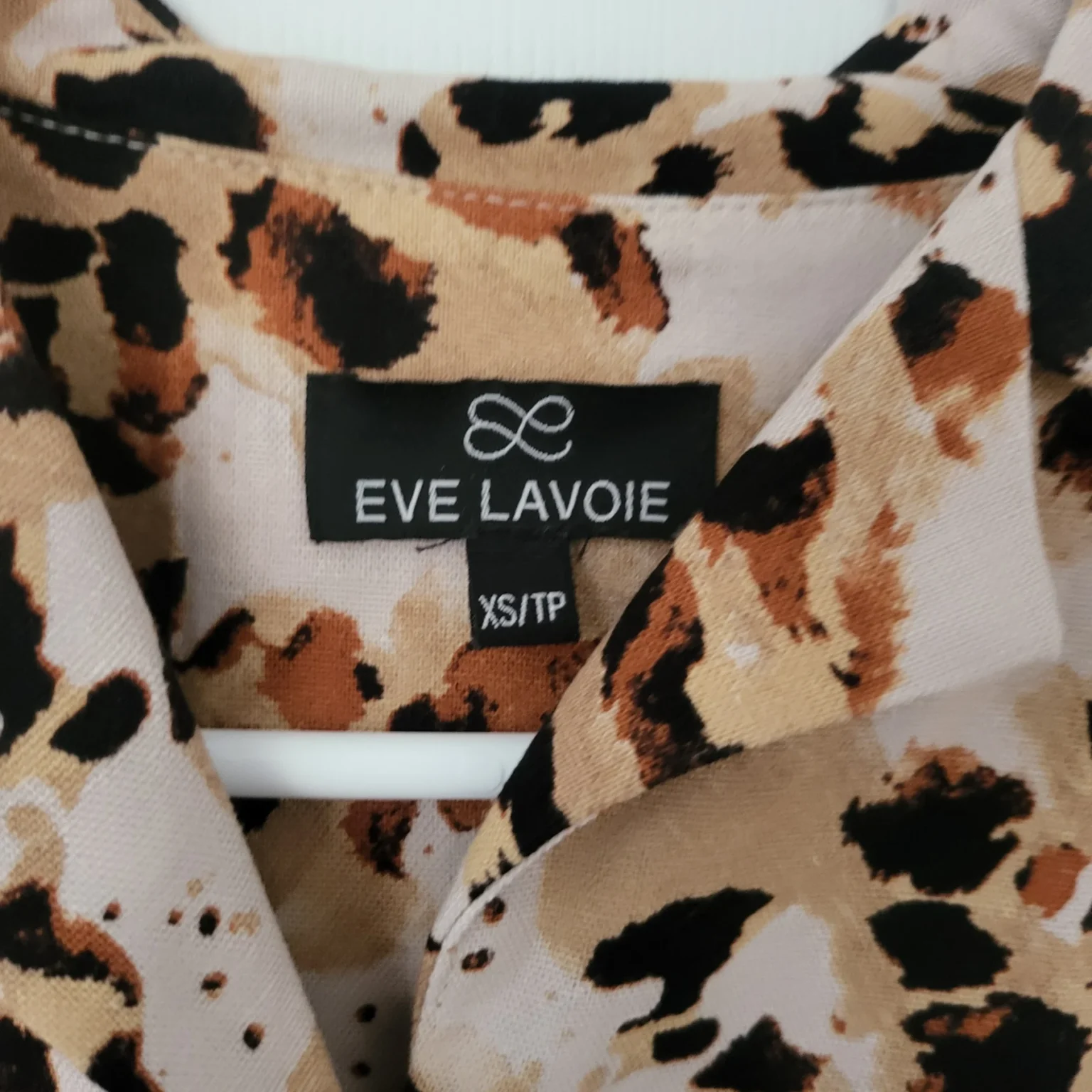 Image for Chemise léopard Ève Lavoie en mélange de lin