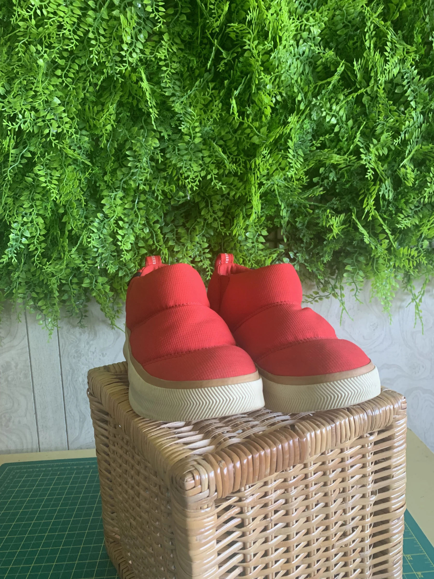 Bottillons puffy - rouge orange Sorel seconde main