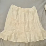 Thumbnail for Jupe en lin blanc Atelier Isabelle Elie Couture Boutique  (Outremont)