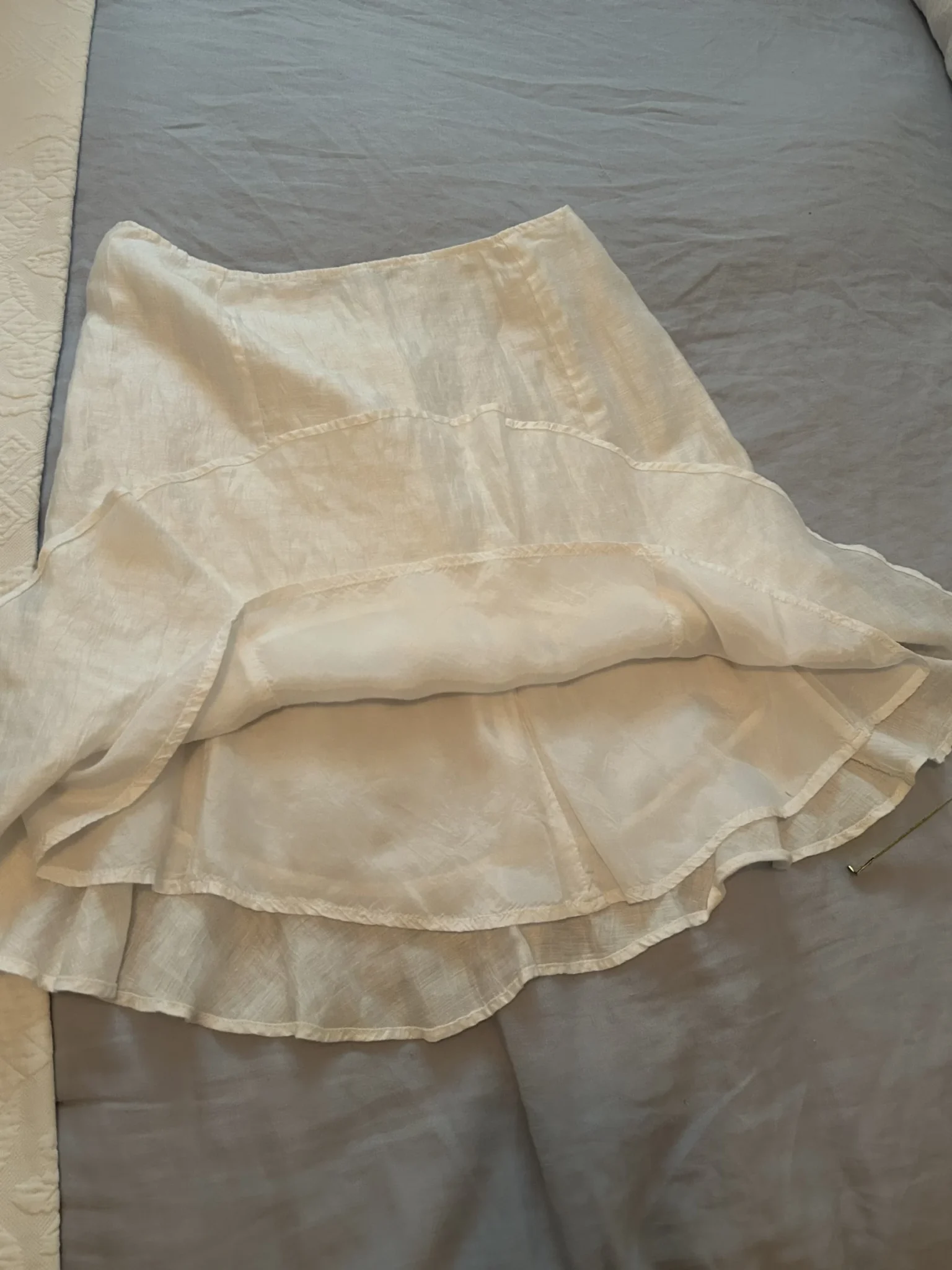 Image for Jupe en lin blanc Atelier Isabelle Elie Couture Boutique  (Outremont)