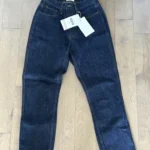 Thumbnail for Sézane Jeans Brut Sexy droit intemporel bleu indigo