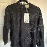 Thumbnail for Sézane Bianca blouse noire neuve avec étiquette