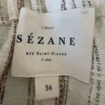 Thumbnail for Pantalons crème à rayures