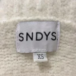 Thumbnail for Chandail Pull Tricot Col Roulé Blanc en Laine SNDYS Cecilia White Wool Knit Turtleneck Sweater