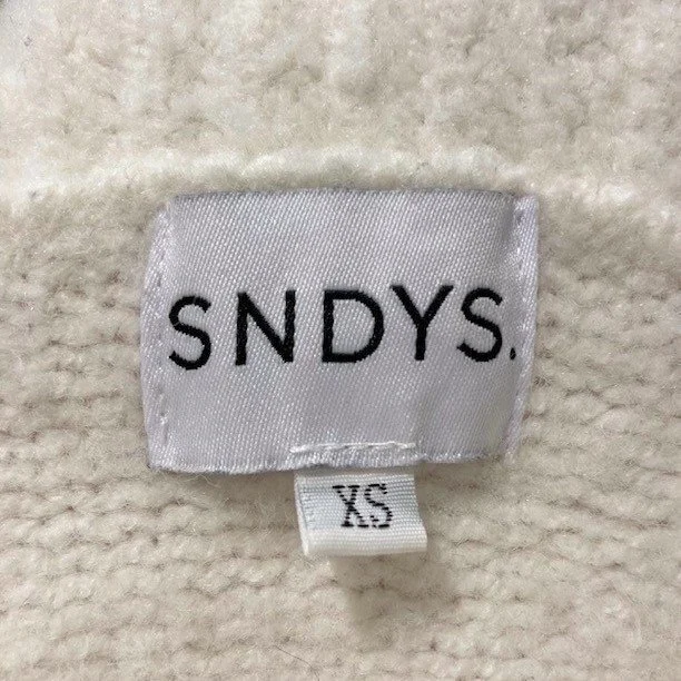 Image for Chandail Pull Tricot Col Roulé Blanc en Laine SNDYS Cecilia White Wool Knit Turtleneck Sweater