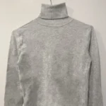 Thumbnail for Chandail Pull Tricot Col Roulé Gris Simons Twik Gray Knit Turtleneck Sweater Top