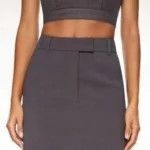 Featured thumbnail for Jupe Courte Grise Dynamite Gray Mini Skirt