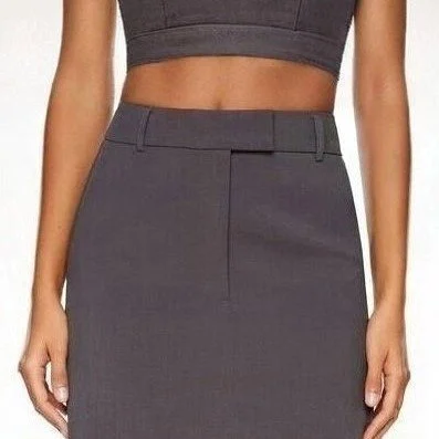 Featured image for Jupe Courte Grise Dynamite Gray Mini Skirt
