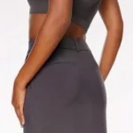 Thumbnail for Jupe Courte Grise Dynamite Gray Mini Skirt