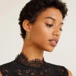 Featured thumbnail for Boucles d'Oreilles Pendantes Plaquées Or 18K Gold Plated Drop Chain Earrings