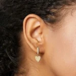 Thumbnail for Boucles d'Oreilles Cœur Plaquée Or 14 Carats Ana Luisa 14K Gold Plated Good Karma Heart Earrings