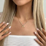 Featured thumbnail for Collier Pendantif Plaqué Or Ange Perles EVRY JEWELS 14K Gold Plated Angel Pearl Pendant Necklace