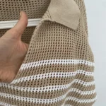 Thumbnail for Tricot ouvert raye
