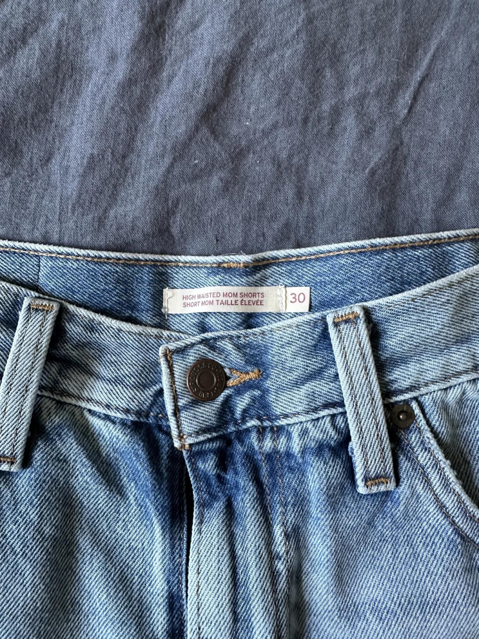 Image for Shorts Levis mom taille haute