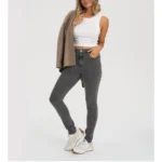 Thumbnail for Jeans gris • Coupe Rachel Skinny Classic Rise