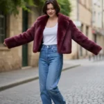 Featured thumbnail for Veste courte en véritable fourrure de lapin de la marque San Francisco