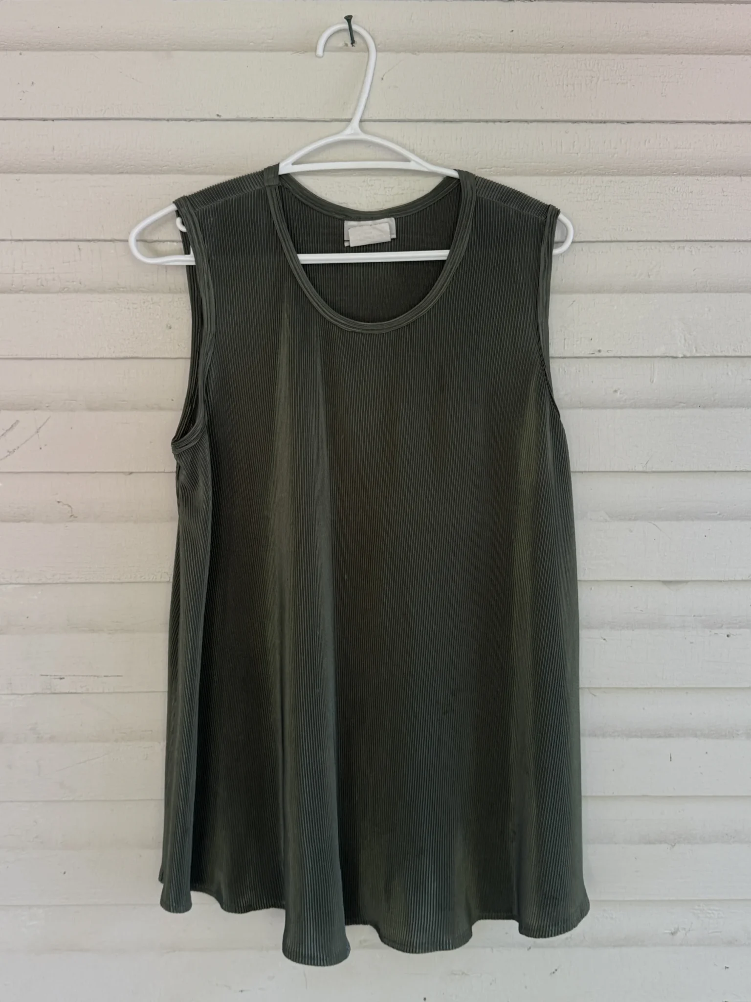 Featured image for Forest green textured camisole