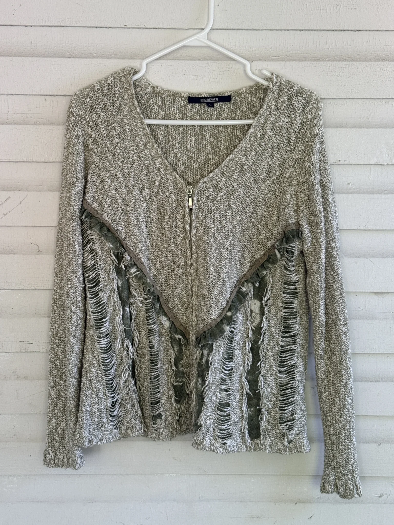 Featured image for Veste hippie vert pâle