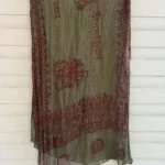 Thumbnail for Foulard léger hippie vert kaki