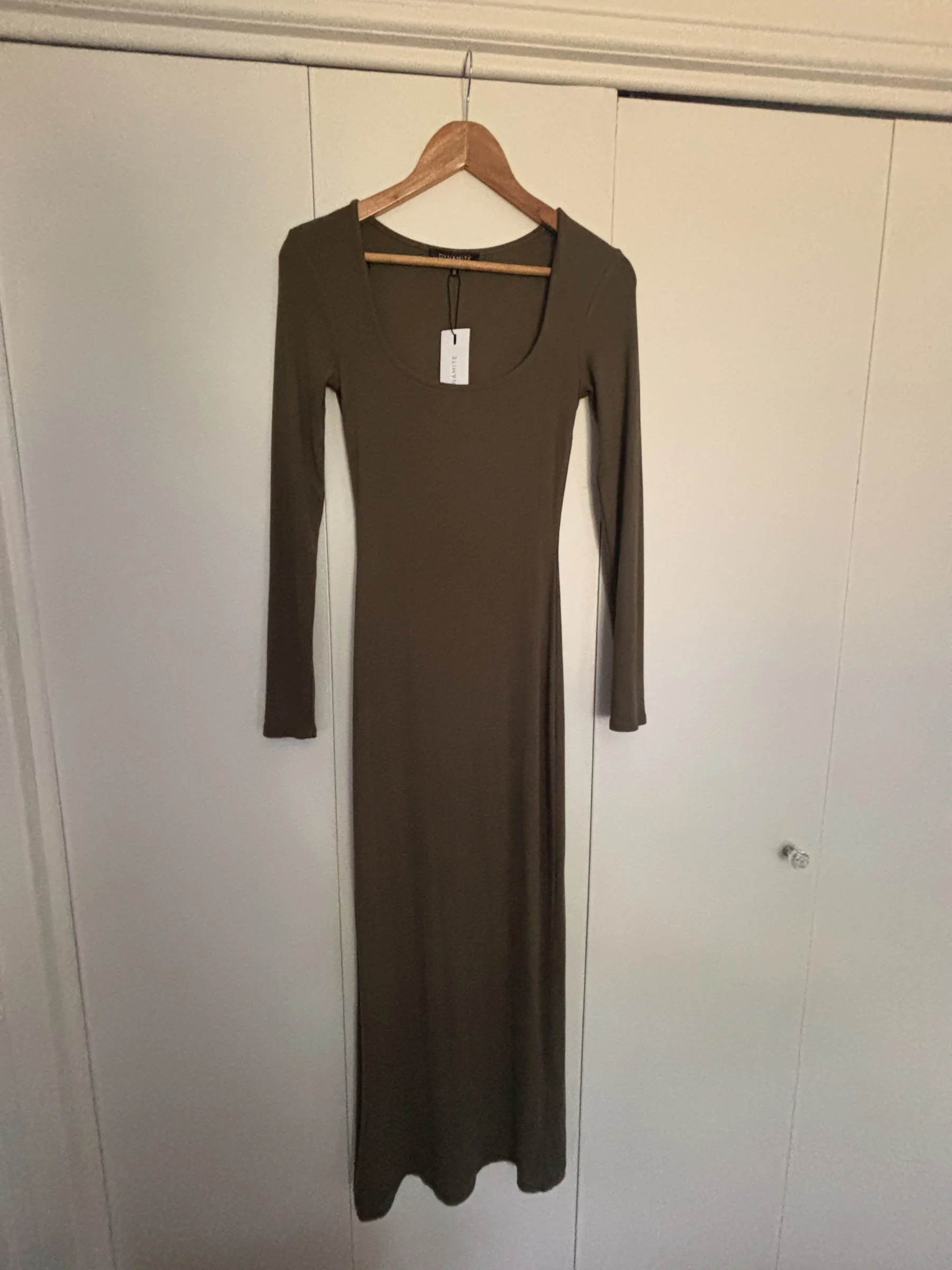 Robe longue kaki Dynamite seconde main