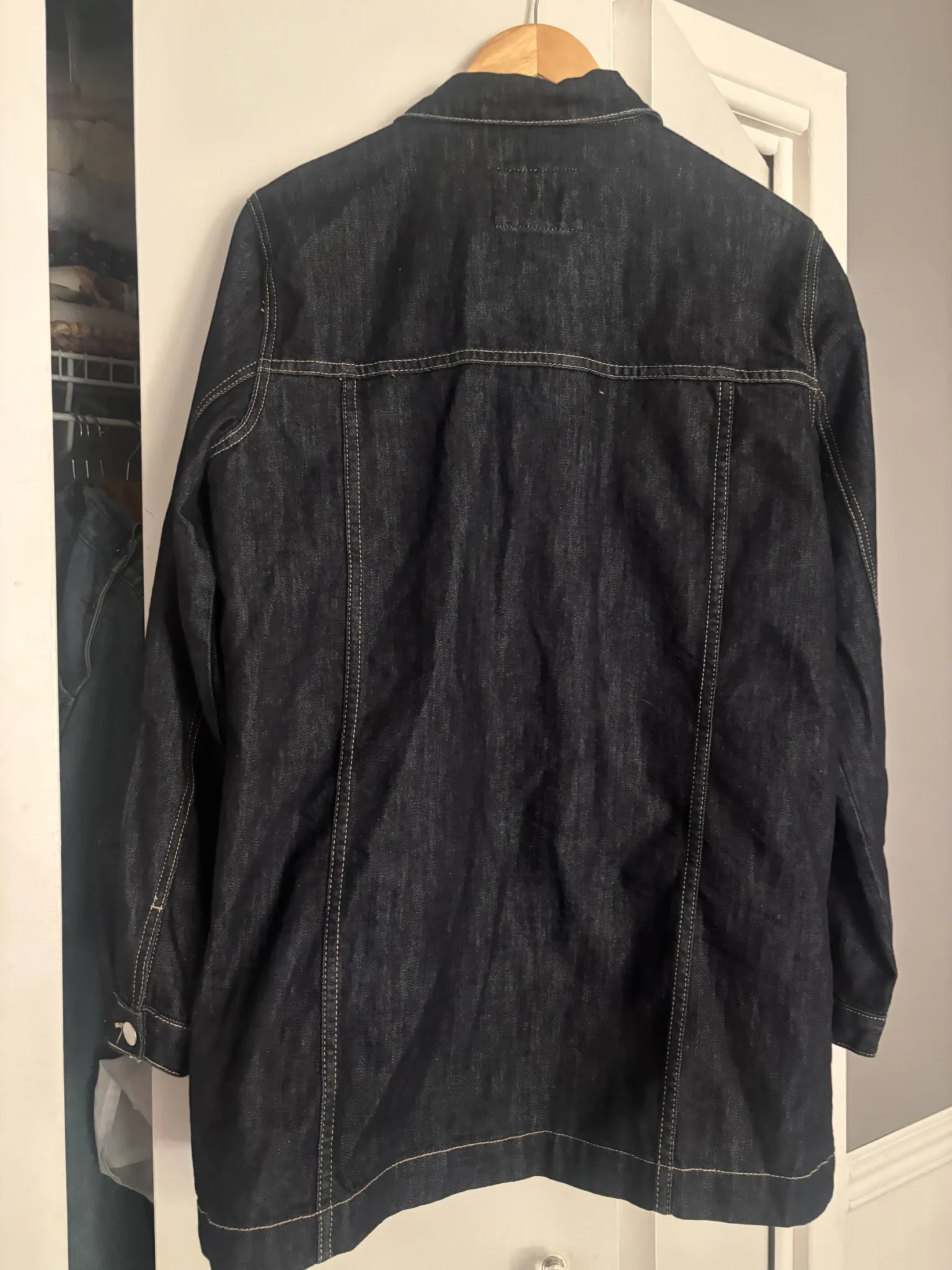Image for Veste jeans longue foncé